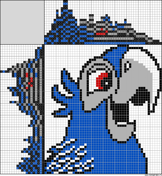 Японские кроссворды цветные