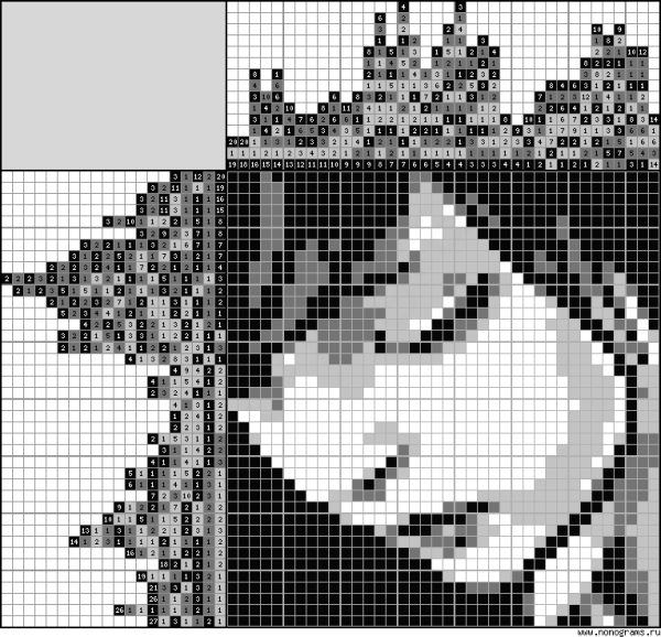 Японские кроссворды портреты