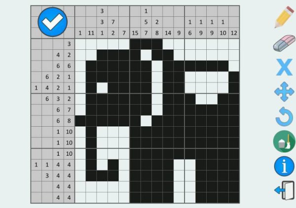 Японский кроссворд для детей