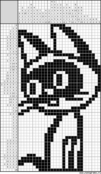 Японский кроссворд котик