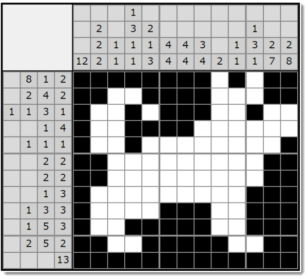 Нанограмм японские кроссворды