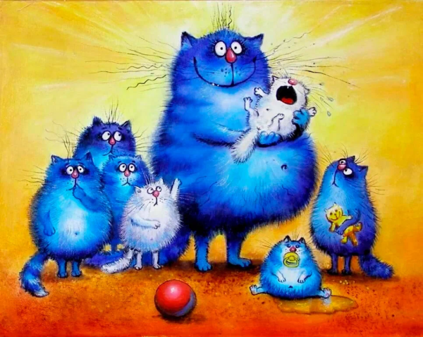 Коты художницы Ирины Зенюк