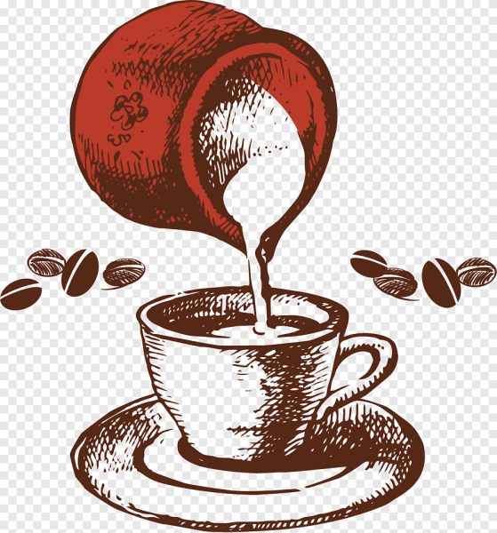 Кофейная чашка рисунок