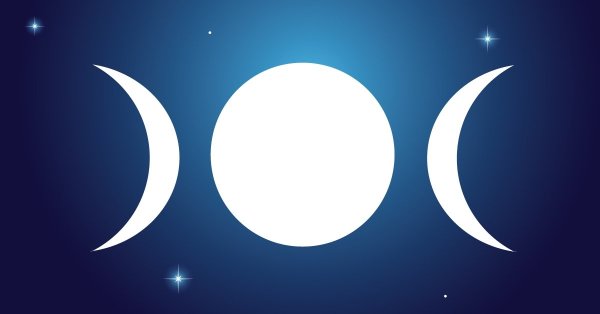 Убывающая Луна рисунок для детей