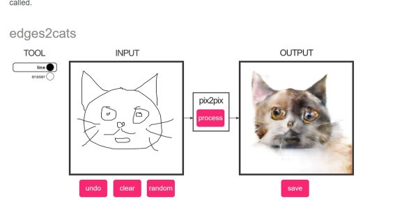 Нейросеть нарисована кота