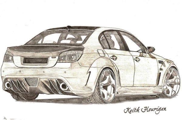 BMW e60 рисунок