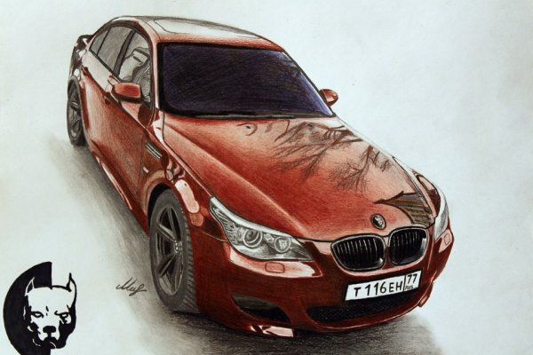 BMW m5 e60 рисунок