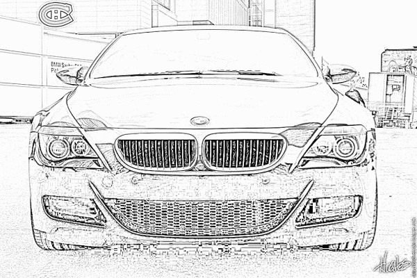 Раскраски БМВ И Мерседес