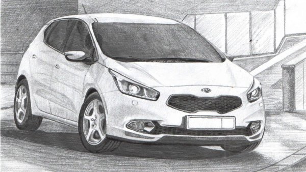 Kia Ceed 2016 чертеж