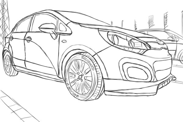 Раскраски машины Киа Стингер