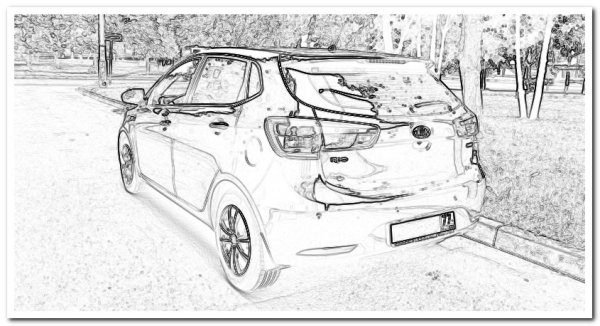 Kia Rio скетч