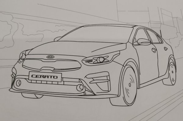 Раскраска Киа Церато