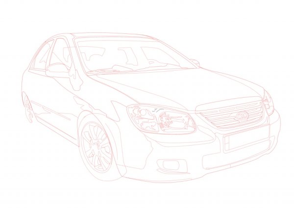 Машина раскраска Киа Серато 2