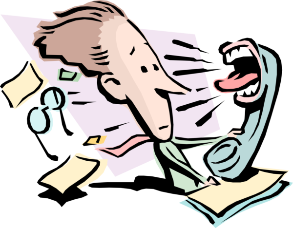 Орущий человек карикатура