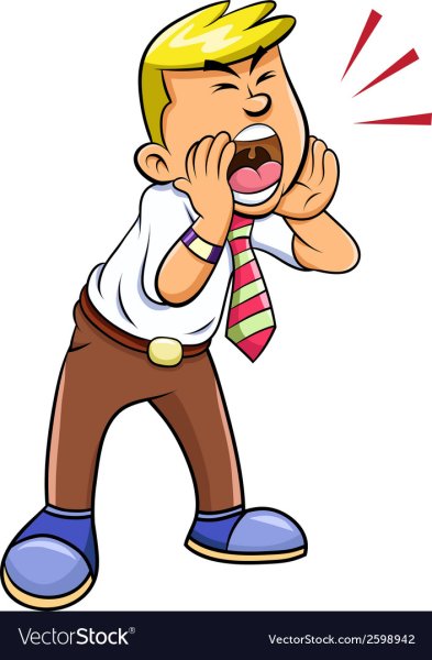 Кричащая мультяшка