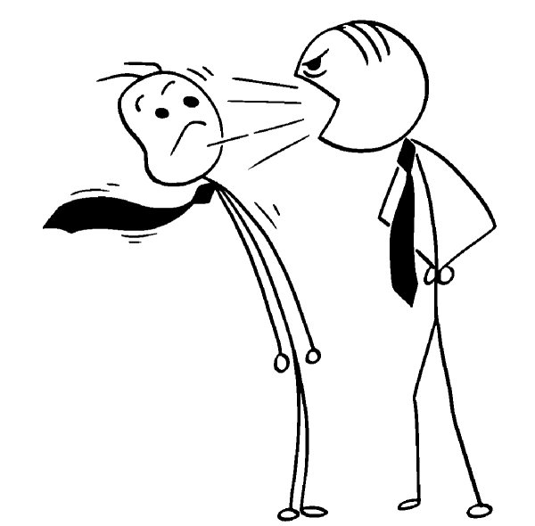 Кричащий человек карикатура