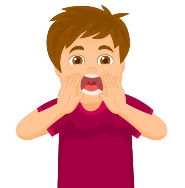 Мальчик кричит