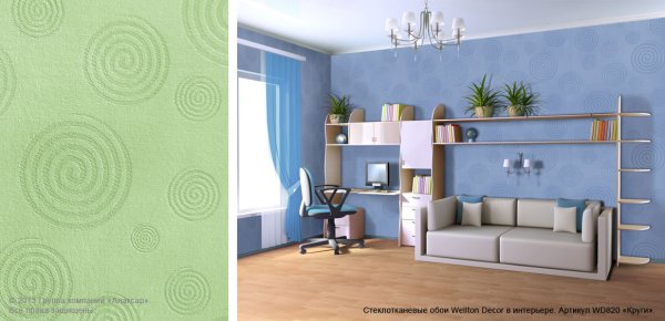 Стеклообои Тауэр Wellton Decor wd870