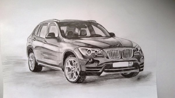 Машина BMW x7 risovat