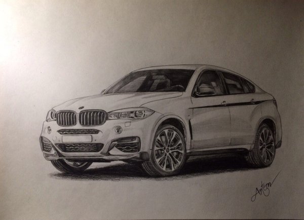 BMW x6 m распечать