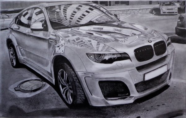 BMW x6 m распечать