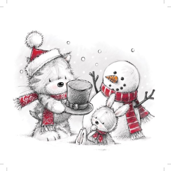 Иллюстрации Марины Федотовой мишки новый год