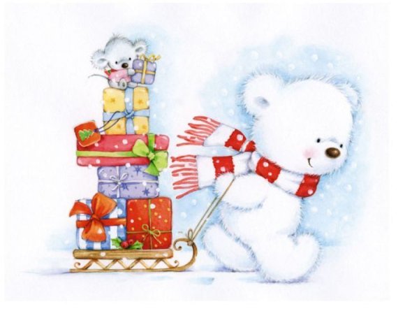 Милые новогодние иллюстрации