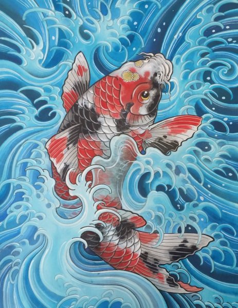 Карп кои ирэдзуми