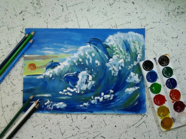 Техники рисования гуашью