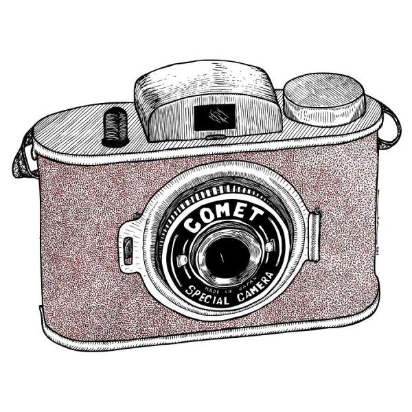 Нарисованный фотоаппарат