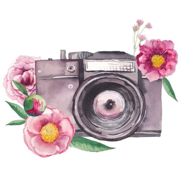 Нарисованный фотоаппарат