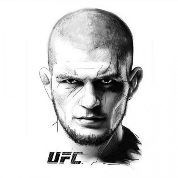 Портрет Хабиба Нурмагомедова