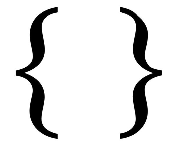 Скобка значок