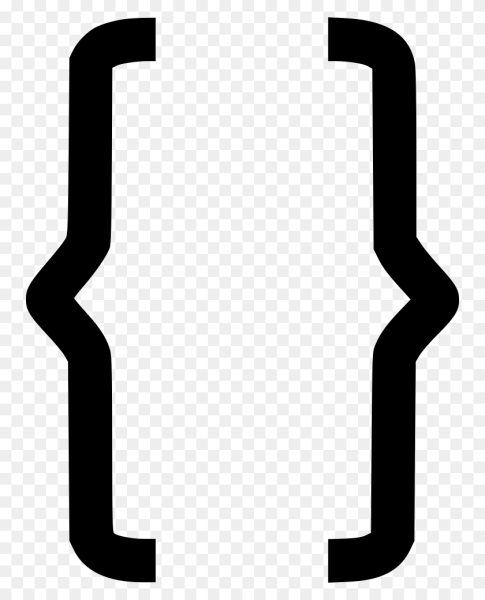 Фигурная скобка снизу