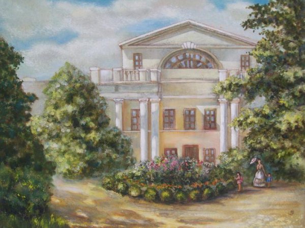 Дворянское имение 19 века рисунки