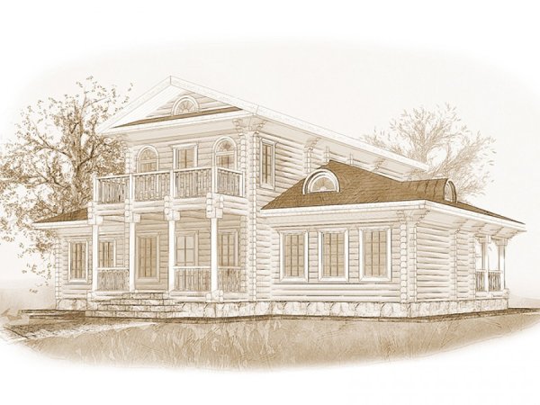 Фасад усадьба Дворянская усадьба