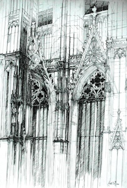 Кельнский собор чертежи