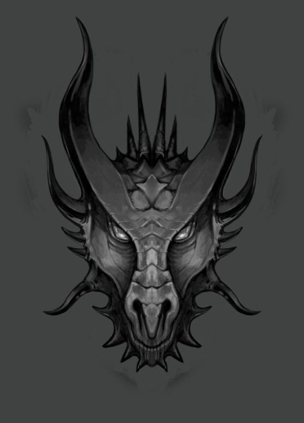 Морда дракона анфас