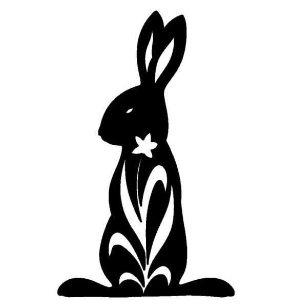 Вытынанка кролик