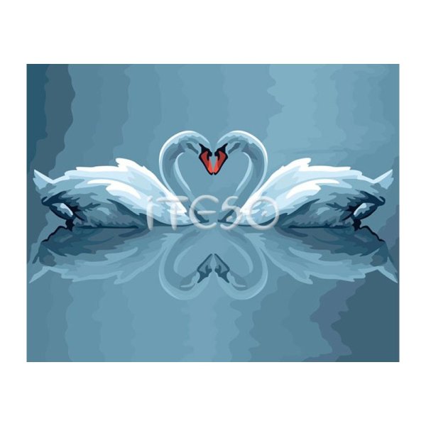 Лебеди на воротах рисунок