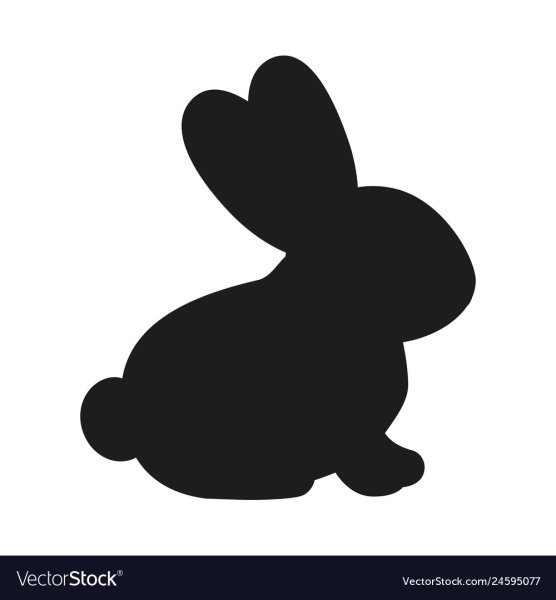 Силуэт кролика