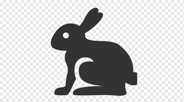 Силуэт кролика