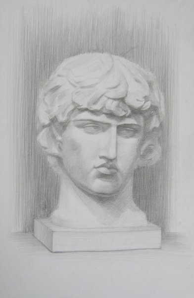 Антиной гипсовая голова