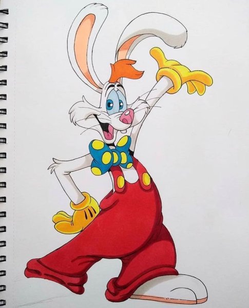 Кролик Роджер нарисовать