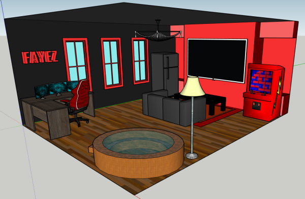 Эскиз игровой комнаты