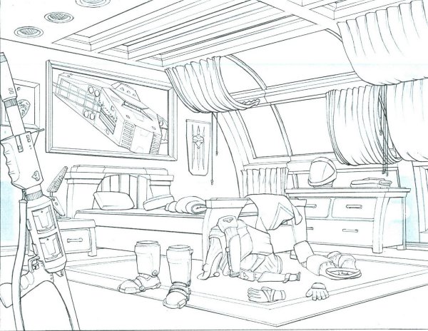 Комната для подростка в стиле аниме