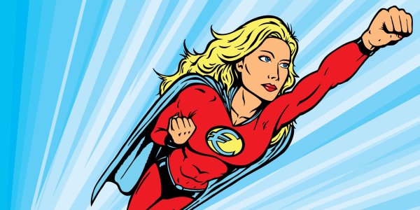 Супер мама рисунок