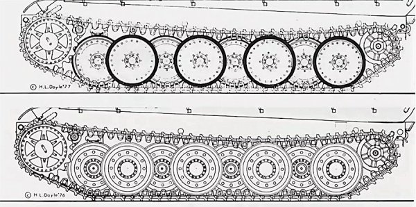 Катки танка тигр чертеж