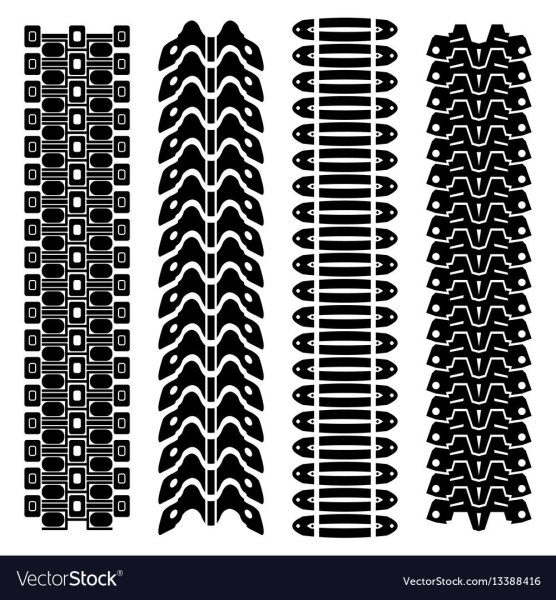 След гусениц танка т 34 вектор