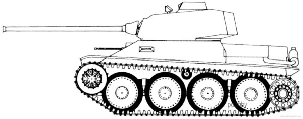 Танк т-34 рисунок боком